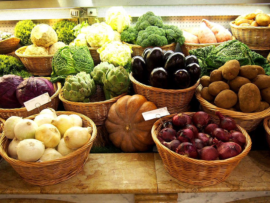 food hall de harrods verduras
